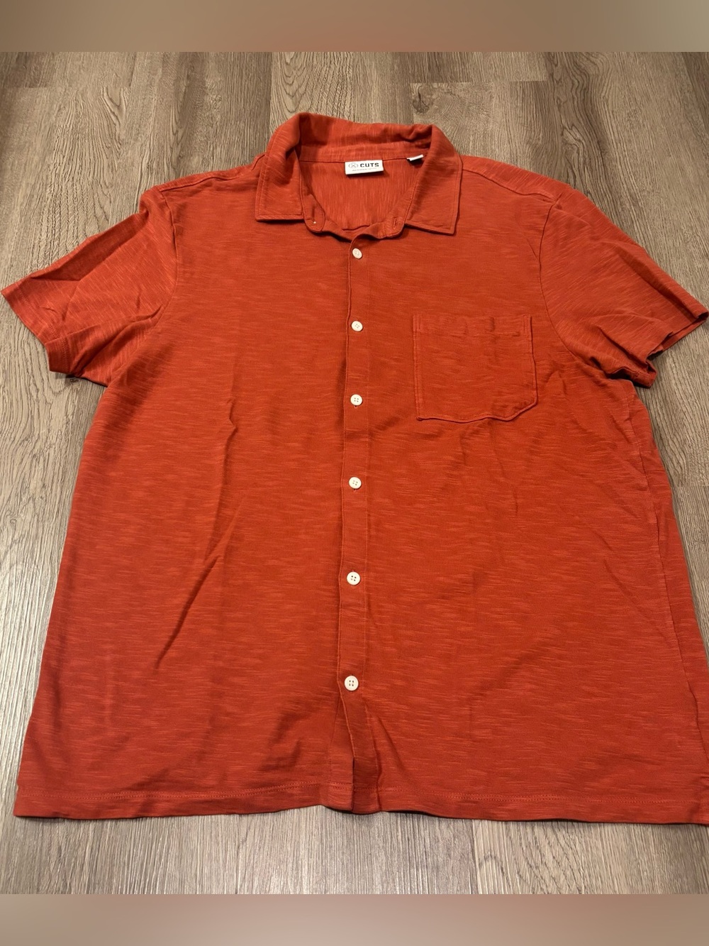 Cuts Clothing The Friday Projects Men’s XL Burnt Orange S/S Button Up Shirt
